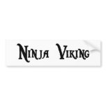 Ninja Viking Bumper Sticker