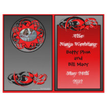 Ninja Wedding Program (bi-Fold) Flyer