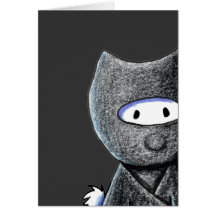 Ninja Westie Greeting Cards