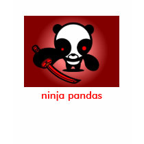 ninjapanda, ninja pandas t-shirts