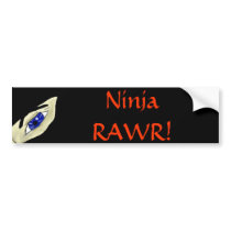 ninjarawr, Ninja RAWR! bumper stickers