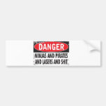 Ninjas and Pirates and Lasers and S**t  Bumper Bumper Stickers