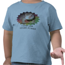 Ninja's Beware I have Lizard Power kids shirt