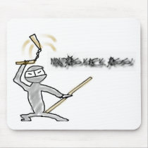 Ninjas Kick Ass Mousepad by atomichomeboy Ninjas Kick Ass Mousepad