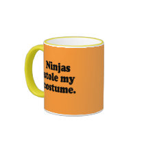 Ninjas stole my costume mugs