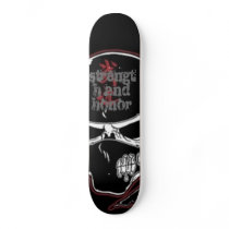 NinjaSkull_logo, strength and honor skateboards