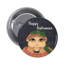 Niño de Quantum en una calabaza de Halloween Pin