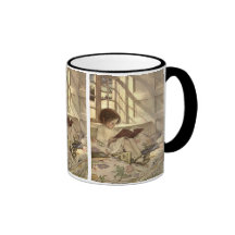 Niño del vintage que lee un libro, Jessie Willcox  Taza De Café