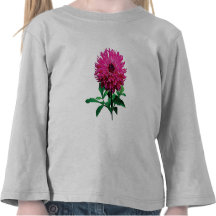 Niños magentas de Elsie Huston de la dalia Camiseta