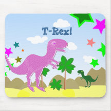 Niños Mousepad de los dinosaurios de T-Rex Alfombrilla De Ratón