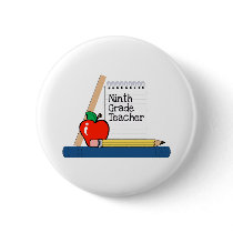 Ninth Grade Teacher (Notebook) buttons by LushLaundry Ninth Grade Teacher (Notebook) buttons