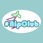 Nipclub Oval Stickers stickers