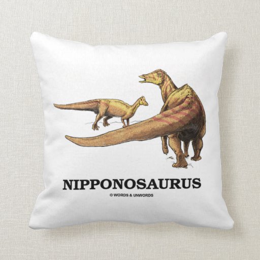Nipponosaurus (Lameosaurine Hadrosaurid) Throw Pillow