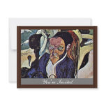 Nirvana Portrait Of Meyer De Haan By Gauguin Paul Custom Invitations