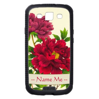 Nishimura Hodo Peony japanese flowers fine art Samsung Galaxy SIII Cases