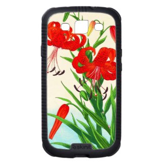 Nishimura Hodo Tiger Lilies shin hanga flowers Samsung Galaxy SIII Covers