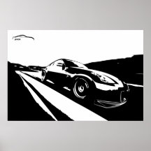 Nissan 350z Rolling Shot Print
