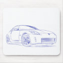 Nissan 350Z Sketch mousepads