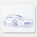Nissan 350Z Sketch Mouse Pads