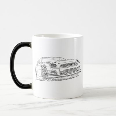 Nissan Skyline GTR 2011 R35 Coffee Mug by tedlemon111
