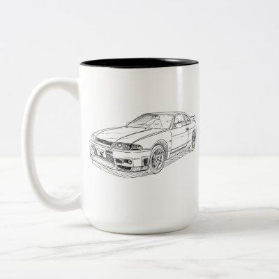skyline gtr r33. Nissan Skyline GTR R33 Mug by