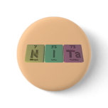 Nita as Nitrogen Iodine Tantalum Pinback Buttons