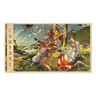 Nitta Yoshisada legendary samurai warrior battle Business Card Template