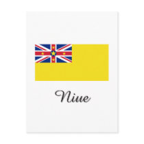 Niue Flag Design postcards