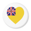 Niue Flag Heart magnets by Vexillophile Niue Flag Heart magnets