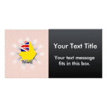 Niue Flag Map 2.0 Photo Greeting Card