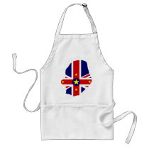 Niue flag map aprons by FlagStore Niue flag map aprons