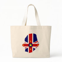 Niue flag map bags
