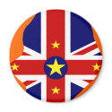 Niue flag map magnets by FlagStore Niue flag map magnets