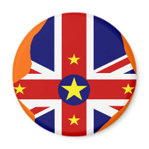 Niue flag map magnets by FlagStore Niue flag map magnets