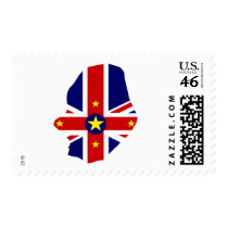 Niue flag map postage by FlagStore Niue flag map postage