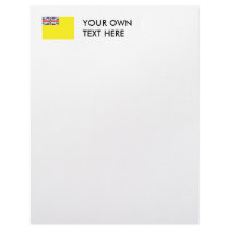 Niue Island Flag Letterhead