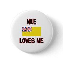 Niue Loves Me buttons by flagshirt Niue Loves Me buttons