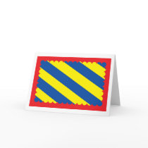 Nivernais Flag Greeting Card by FlagTshirts Nivernais Flag Greeting Card