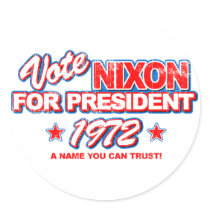 Nixon 1972 Election stickers by Zerotees Nixon 1972 Election stickers