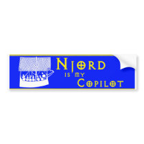 "Njord is My Copilot" bumper sticker