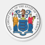 NJPI New Jersey State Seal Fridge Magnet