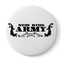 NK Army logo 4inch button
