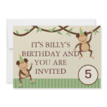 NKEY JUNGLE KIDS 5th INVITATIONS TeMplated