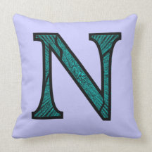 Nn Illuminated Monogram Throw Pillows