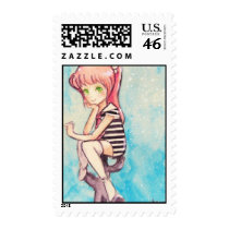 no.188 pink-haired sailor for renee postage