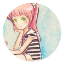 no.188 pink-haired sailor for renee stickers