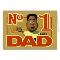 No 1 Dad card