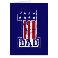 No. 1 Dad USA Card
