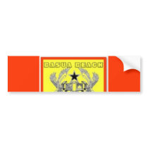 No 1 Ghana Bumper Sticker(Basua Beach) bumper stickers