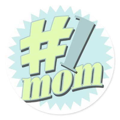 No. 1 Mom Mother's Day Stickers by koncepts
